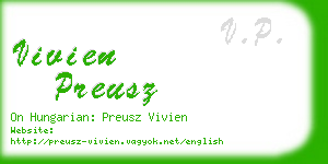 vivien preusz business card